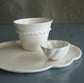 K-14- フリーカップ（フリル） 白釉