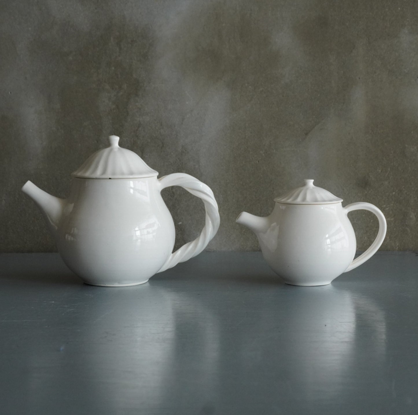 K-46- 茶壺 白釉