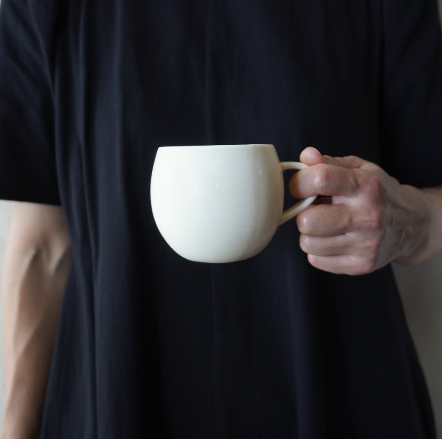 K-25- 林檎のコーヒーカップ　アイボリー