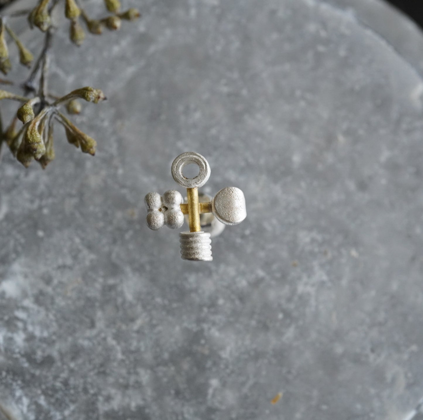 N-04- 4seeds Pierce silver（シングル）