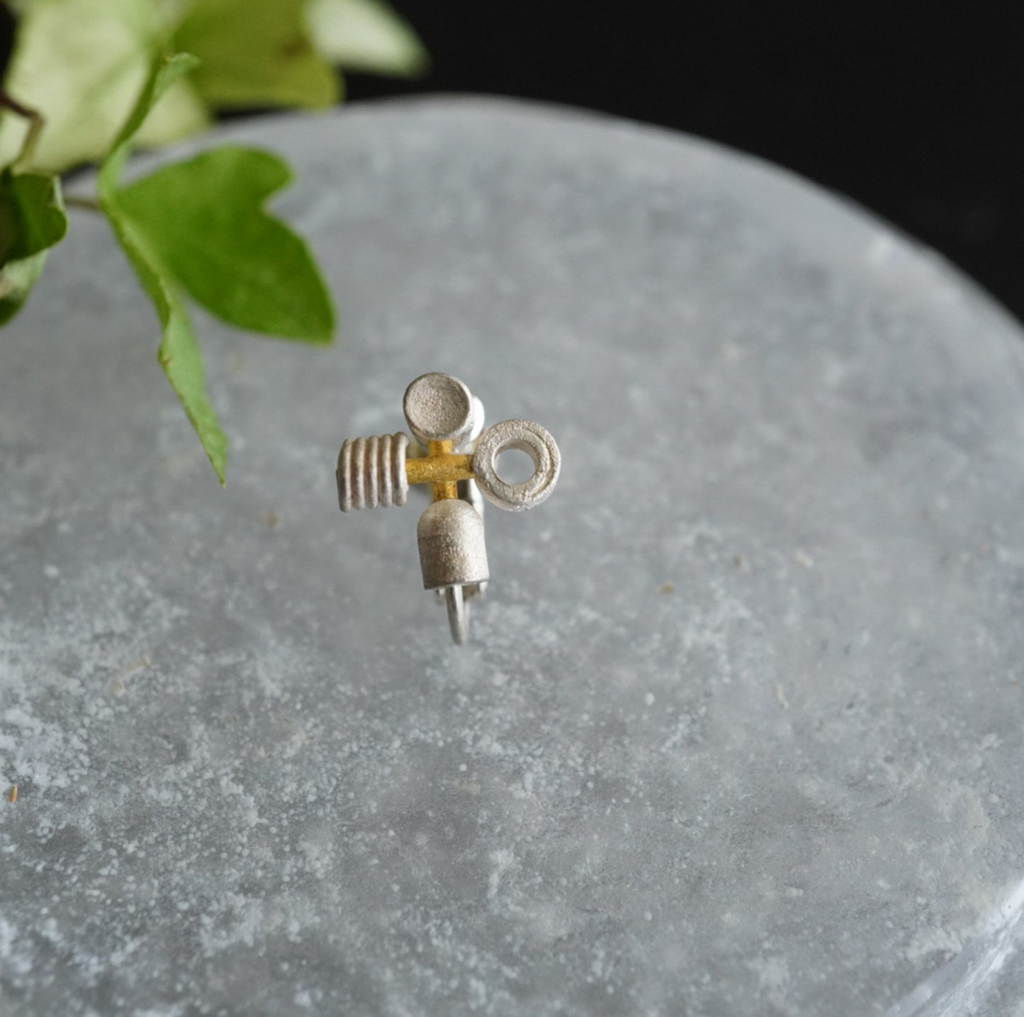 N-06- 4seeds Earring silver（シングル）