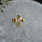 N-07- 4seeds Earring bronze（シングル）