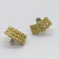 N-82- Pattern earring マルとカーヴ bronze