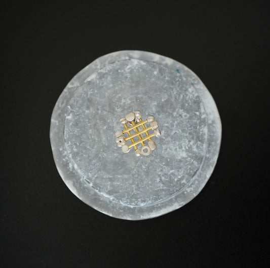 N-02- Mixed Seeds Earring silver(シングル)