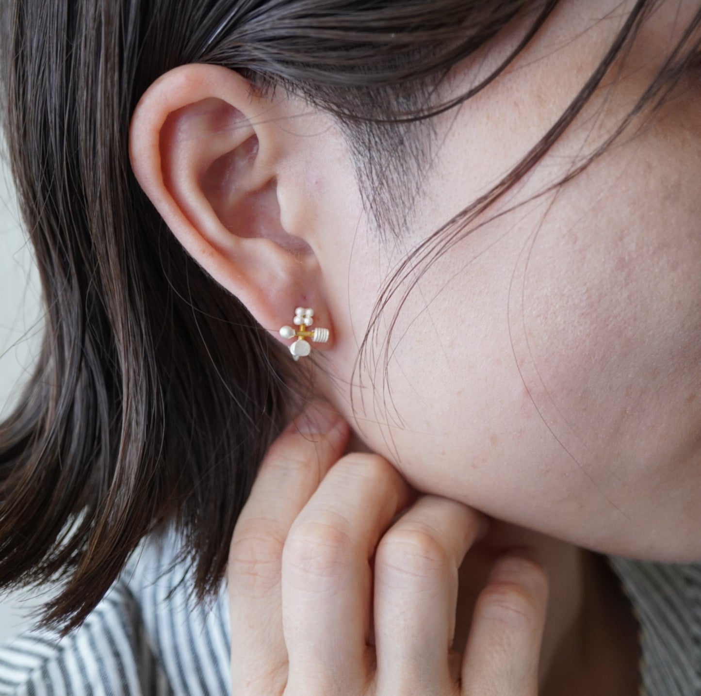 N-04- 4seeds Pierce silver（シングル）