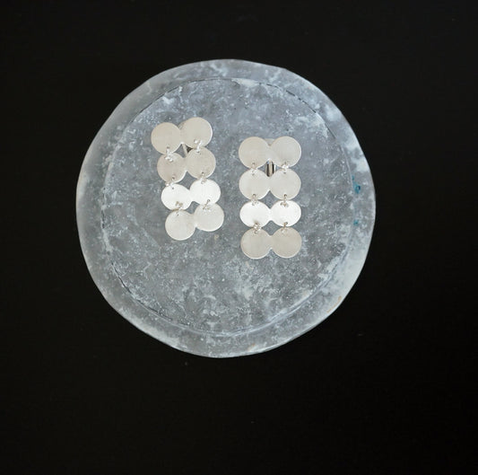 N-75- Flutter Earring silver