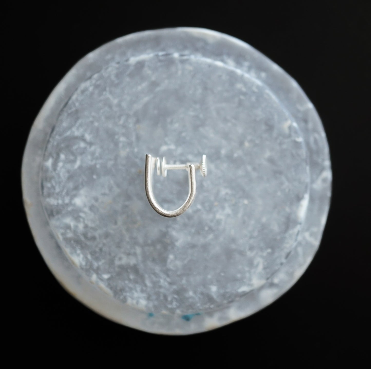 N-51- Line Earring wide siver（シングル）