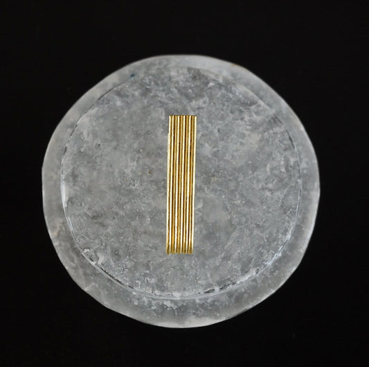 N-56- Line Earring long bronze（シングル）