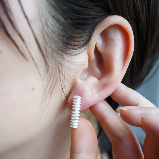 N-71- Coil Pierce silver
