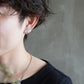 N-39- Pattern Earring マルとカーヴ silver