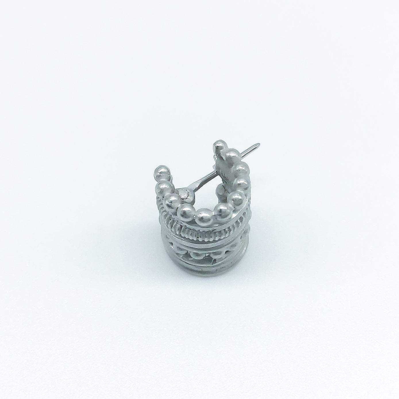 N-40- 束と層のピアス silver