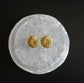 N-35- Pattern Earring マル bronze