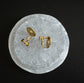 N-35- Pattern Earring マル bronze